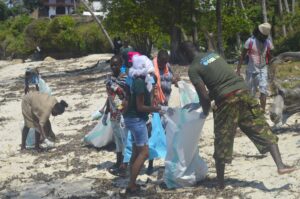 Mtwapa Beach Cleanup exercise